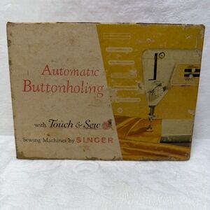 Singer Automatic Buttonholing Attachment 161829 Touch & Sew Zig-Zag Vintage Set